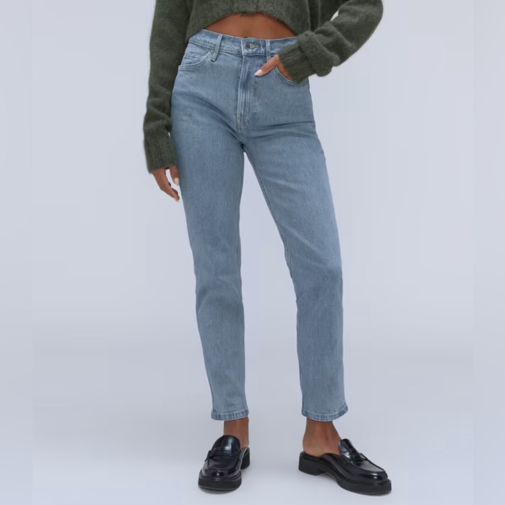 Everlane - The Cheeky Jean - 29R - Stone-Washed Sky